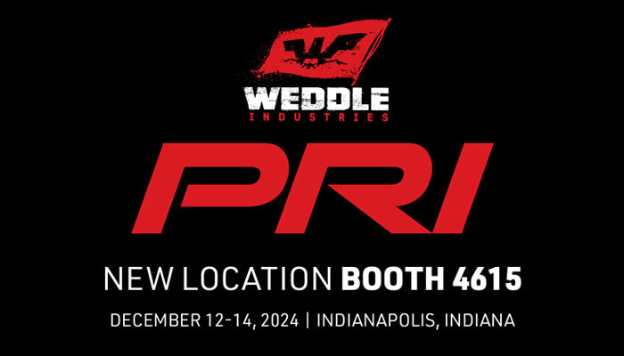 Weddle Industries PRI 2024 NEW LOCATION Booth 4615, Yellow Hall