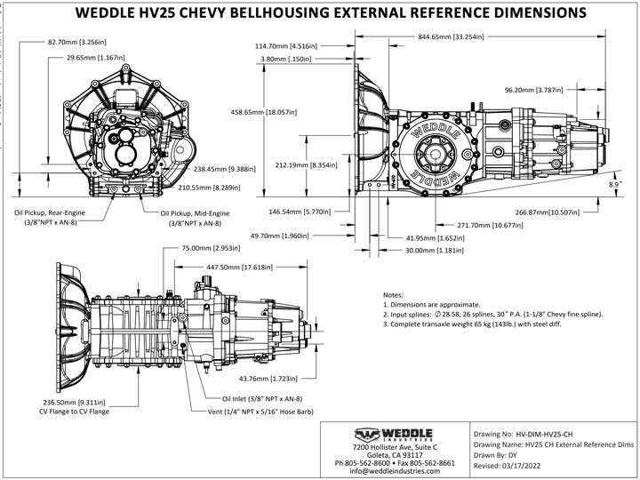 Dimensional Diagrams, Exploded Views, and Instructions on Weddleindustries.com/downloads